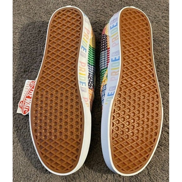 Vans Classic Slip-On Rainbow Pride LGBTQ+ Shoes Men's Size 11.5 / Women's 13 - Picture 5 of 5